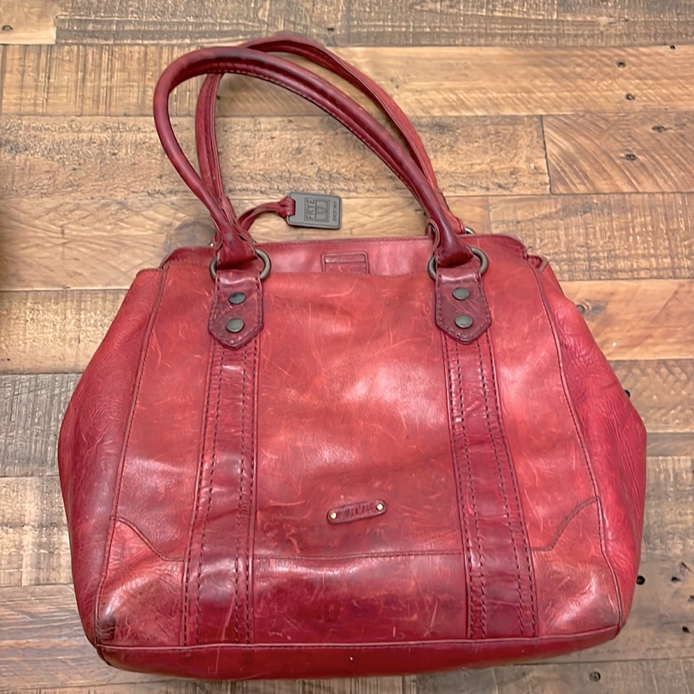 Frye large Red large hobo bag